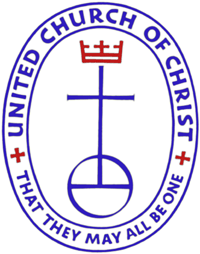 UCC logo in red and blue