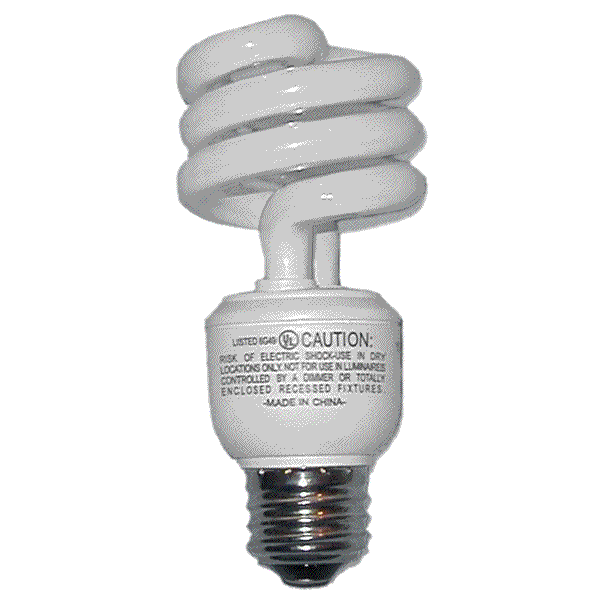 Compact fluorescent light bulb