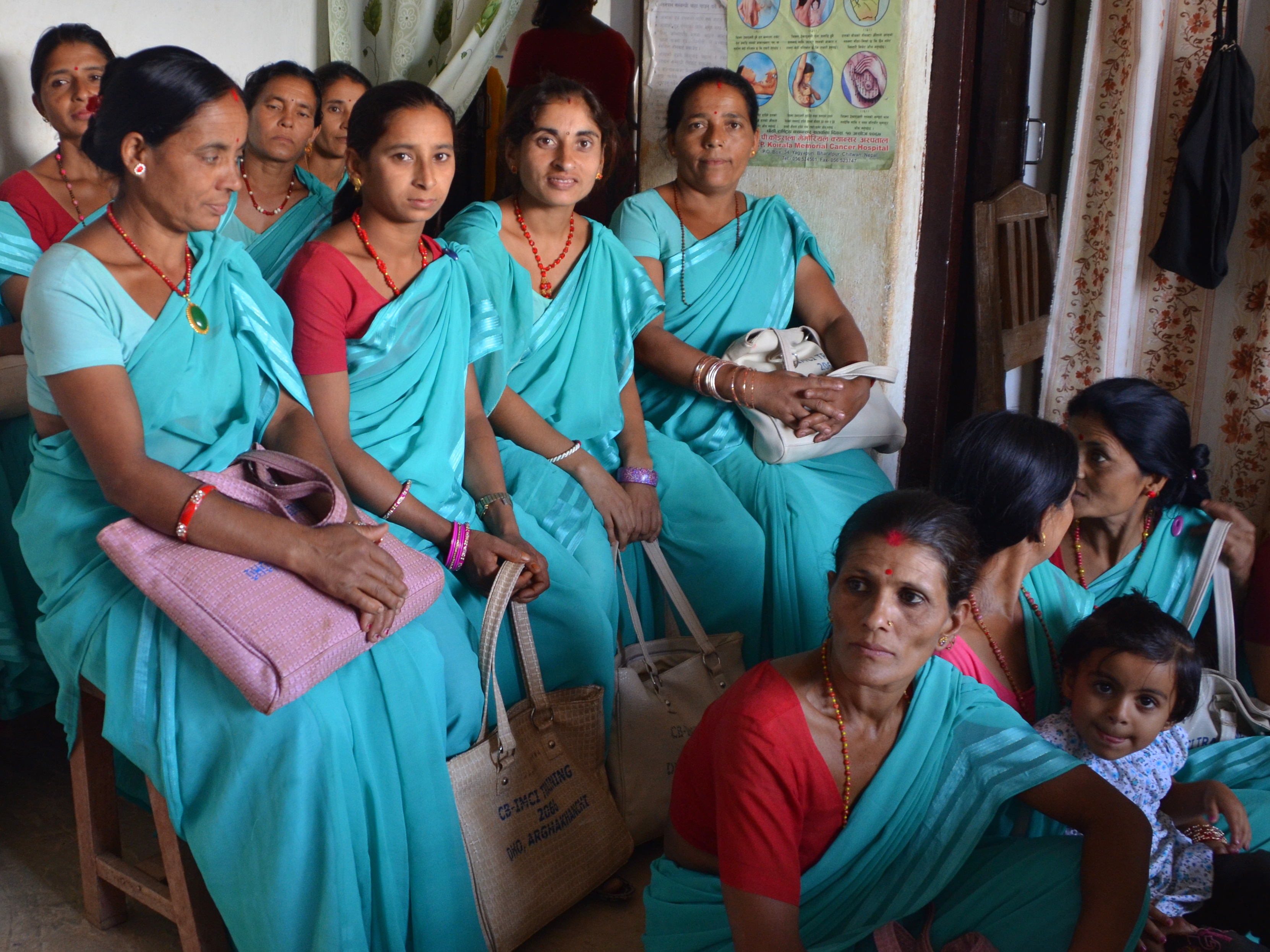 Volunteer Women's Health Auxiliary workers in Nepal (photo)