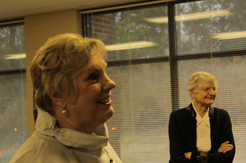 Photo of Linda at her reception in January 2012