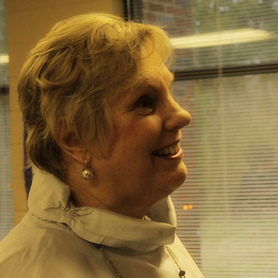 Photo of Linda at her reception in January 2012