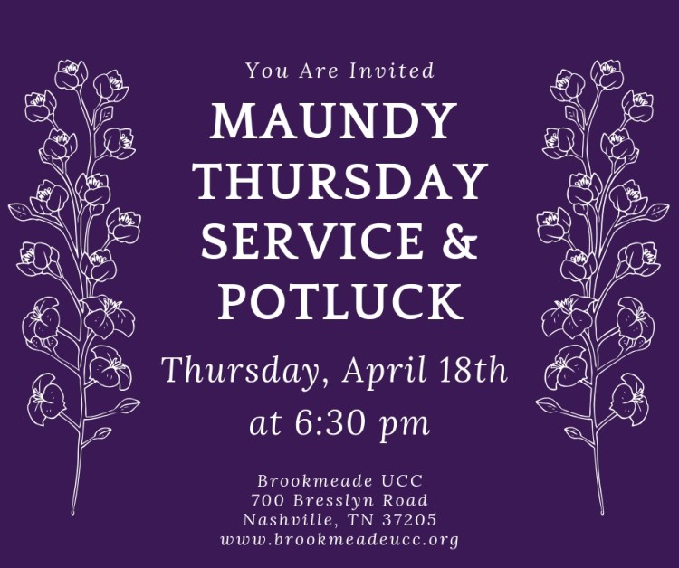 maundy thursday 2019